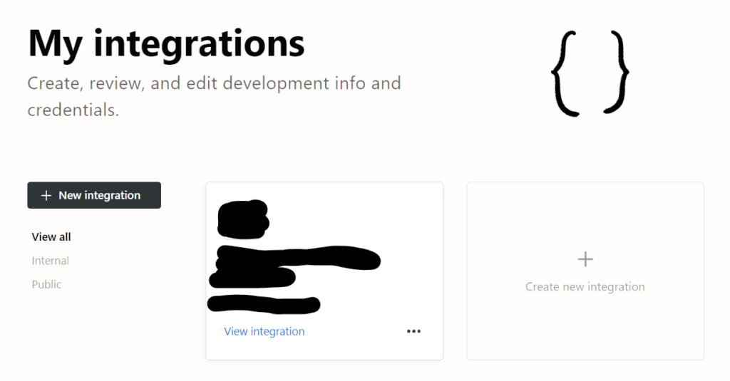 Create new integration