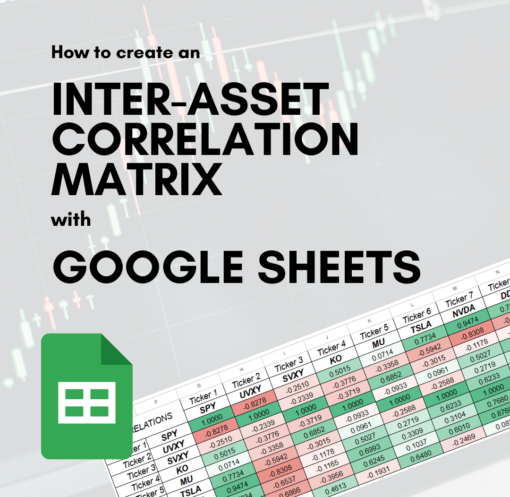 How to create an inter-asset correlation matrix with Google Sheets