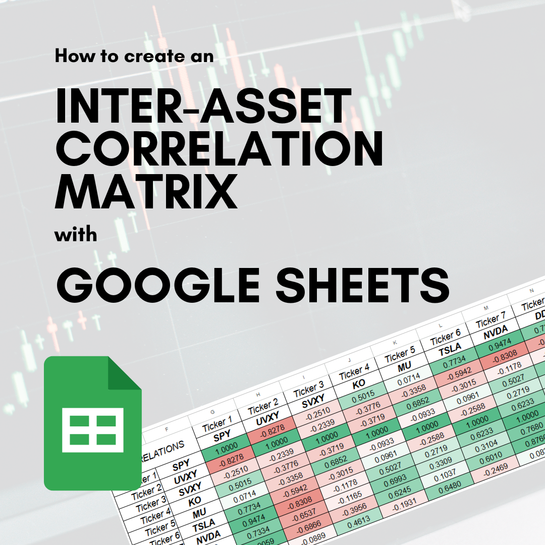 How to create an inter-asset correlation matrix with Google Sheets